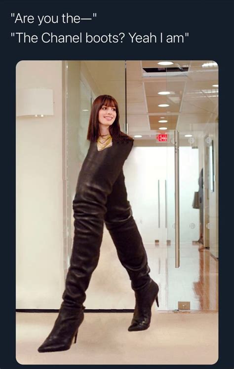 the Chanel boots meme